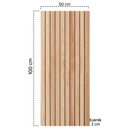 Ahşap Görünümlü Strafor Duvar Kaplama Paneli 910-201 - 50x100