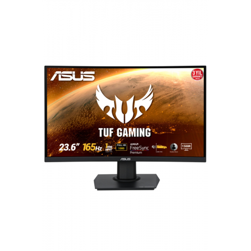 Tuf Gamıng Vg24vqe 23,6 Kavıslı 165hz Freesync 1ms Fullhd Dp+hdmı Monitör