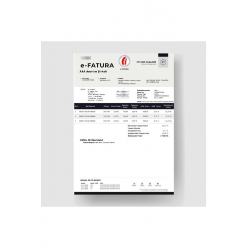 E-fatura / E-arşiv Xslt