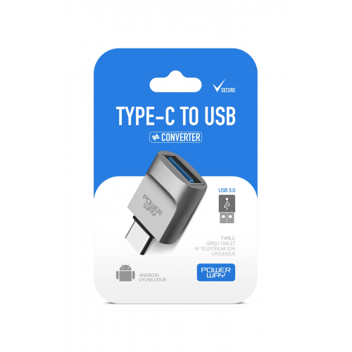 Type-c To Usb 3.0 (yüksek Hızlı) Veri Aktarımı Otg Çevirici Dönüştürücü Adaptör