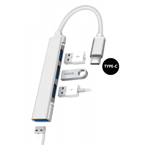 Type-c To Usb Hub 4 Port Çoklayıcı Macbook Ile Uyumlu Çoğaltıcı Type C To Usb Converter Hub