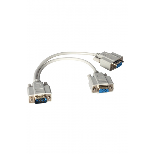 X VGA ERKEK / 2 X VGA DİŞİ 30 CM VGA UYUMLU ÇATAL KABLO * PL-7275 (2818)