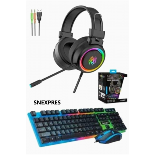 3in1 Rgb Klavye Mause Razer Pad Esport Oyuncu Gaming Oyuncu Set