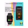 Akıllı Saat Plus +   Kablosuz Kulaklık Ikili Siyah Set Ios Android Smartwatch