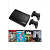 Playstation 3 Süper Slim 500 Gb + 2 Kablosuz Kol + 50 Dijital Oyun (garantili Teşhir Ürünüdür)