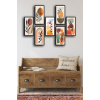 7 Parça Boho Tarz Oturma Odası, Salon, Ofis, Yatak Odası Mdf Tablo Seti Set67 20x10