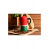 Taşev T1197 Adamo Moka Pot 6 Fincan Kırmızı&yeşil