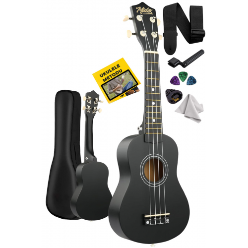 Ukx-901bk Siyah Soprano Ukulele (ASKI ÇANTA METOD PENA)