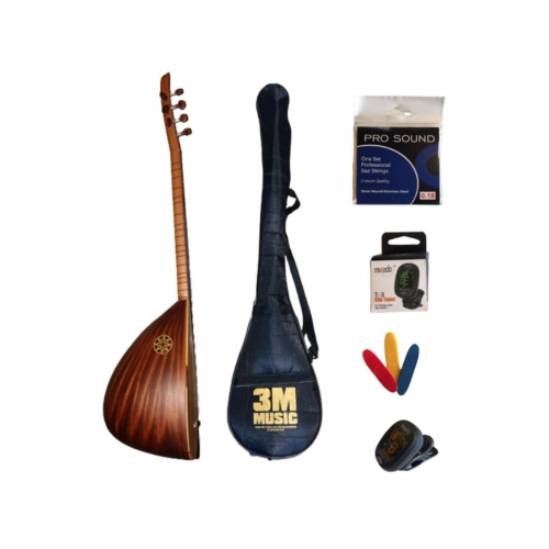 Uzun Sap Bağlama - Saz Full Set