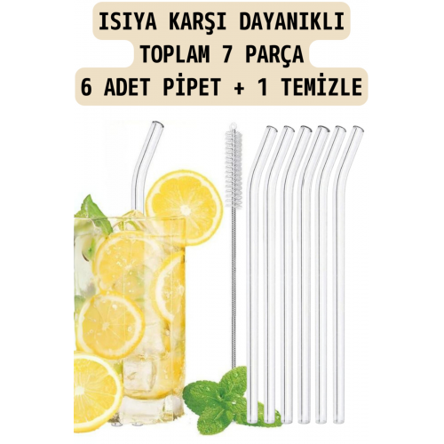 Cambu 6'lı Cam Pipet Termosilikat (ısıya Dayanıklı) Ve 1 Adet Pipet Temizleme Fırçası 1. Kalite