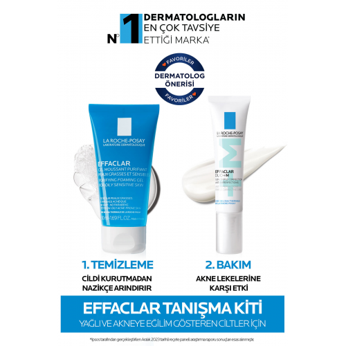 Effaclar Yağlı ve Akneye Eğilim Gösteren Ciltlere Özel Seyahat Boy Bakım Seti 8690595814759