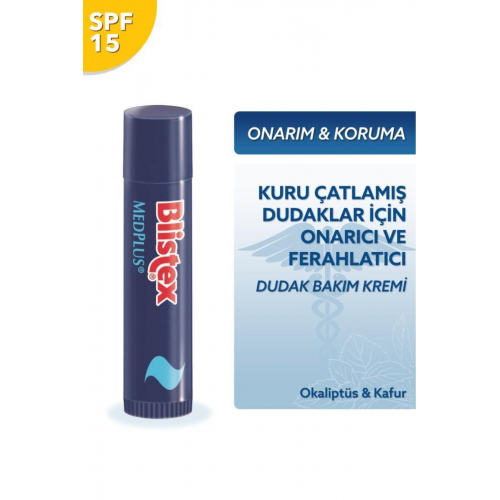 Kuruyan Ve Çatlayan Dudaklara Yoğun Bakım Gkf 15 Medplus Stick Spf15 4,25 G