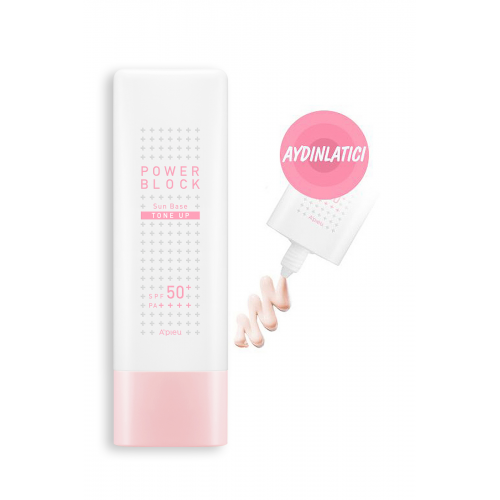 Ton Eşitleyici Aydınlatıcı Güneş Kremi 50ml Apıeu Power Block Tone Up Base Pink Spf50