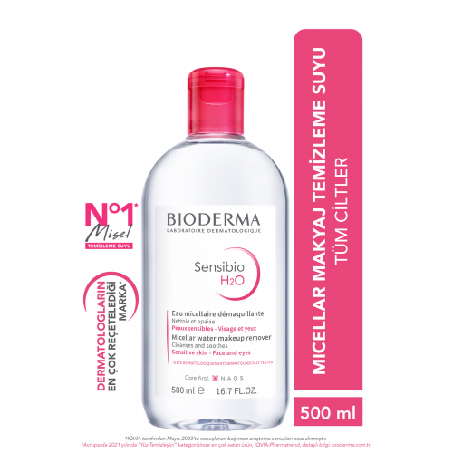 Sensibio H2O Micellar Makyaj Temizleme Suyu Hassas ve Normal Ciltler 500 ml