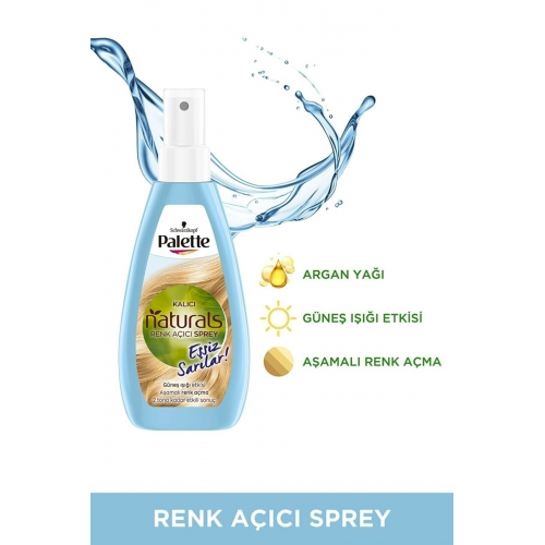 Kalıcı Doğal Renkler Renk Açıcı Sprey