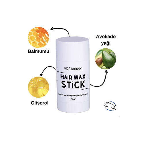 Saç Şekillendirici Stick Wax, Hair Wax Stick, 75gr