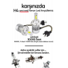 2023 Yeni Model - Zenon H4 Led Araba Far Ampül Xenon Led Uzun Kısa 10800 Lümen Şimşek Etkili 6000k