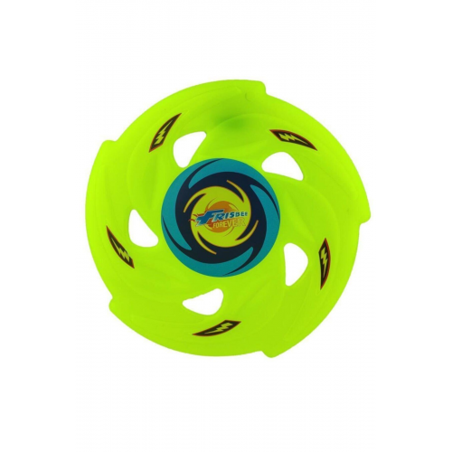 Frisbee Frizbi Fırlatma Diski Disk Atma Oyunu Çocuk Yetişkin Plaj Bahçe Oyuncak 24 Cm Neon Yeşil