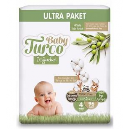 Baby Turco Doğadan 4 Numara Ultra Maxi 96'lı