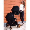 Mamma Twin Gold Travel Sistem Ikiz Bebek Arabası - Siyah