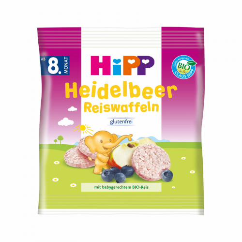 HiPP Organik Yabanmersinli Pirinçli Bebek Gofreti 30gr