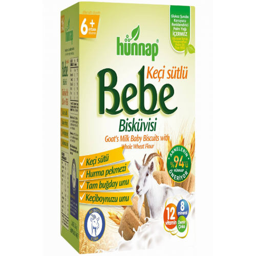 HÜNNAP KEÇİ SÜTLÜ BEBE BİSKÜVİSİ 400 GR