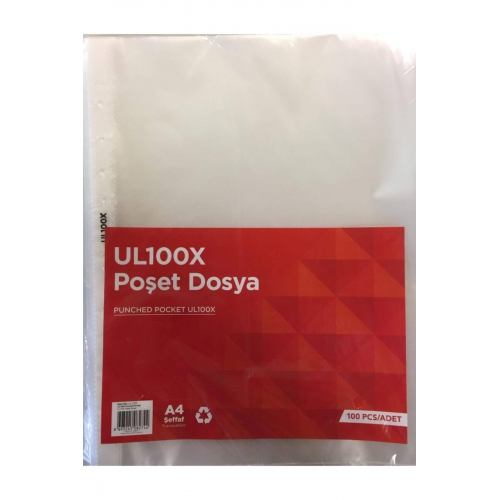 NOKİ UL100X POŞET DOSYA A4 100 LÜ