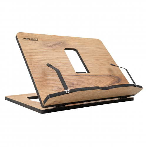 Vigo Wood - Ahşap Kitap Okuma Standı Meşe, Tablet Standı