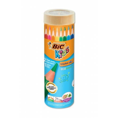 Bic Evolution Üçgen Jumbo Kuru Boya Metal Tüp 12+1