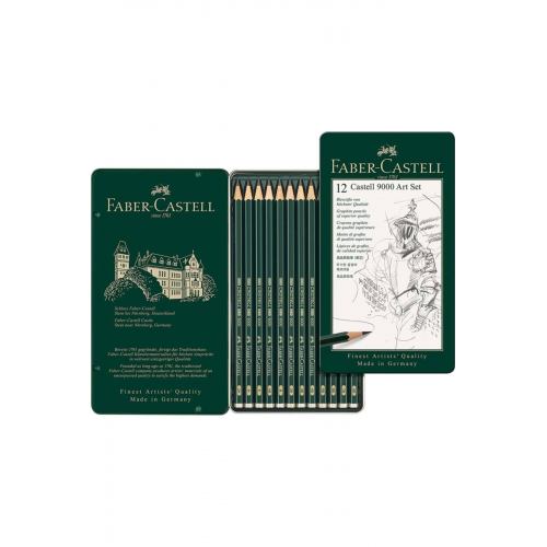 Faber Castell 9000 Dereceli Kalem Art Set (8B-2H)