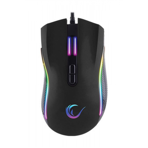 RAMPAGE SMX-R44 MAKROLU SİYAH 6400DPİ RGB LEDLİ GAMİNG OYUNCU MOUSE