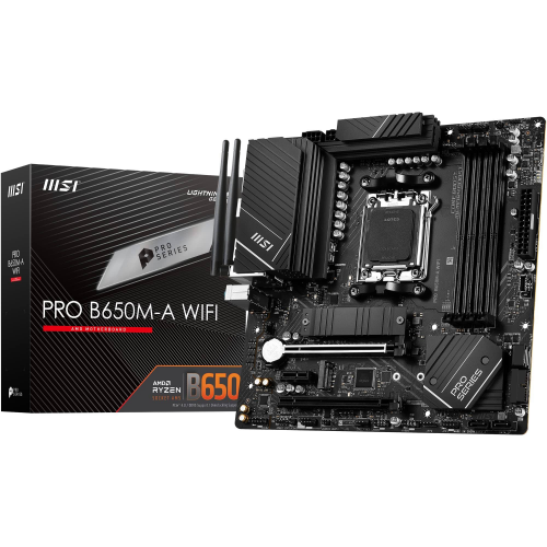 MSI PRO B650M-A WIFI AM5 DDR5 6400MHZ(OC) HDMI DP M.2 mATX Anakart