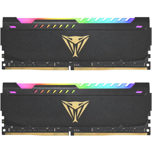 Patriot Viper Steel RGB DDR4 32GB (2 x 16GB) 3200MHz CL 19-19-19-43 UDIMM Düşük Gecikmeli Oyun Bellek Kitleri - PVSR432G320C6K