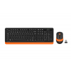 A4 Tech Fg1010 Q Kablosuz Klavye Mouse Set Turuncu