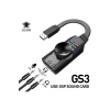 Plextone Gs3 7.1 Kanal Usb Mikrofon Girişli Harici Ses Kartı