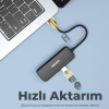 Philips 4 Portlu 1*USB 3.0 3*USB 2.0 Hub Çoklayıcı 20 CM