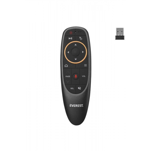 Everest Ev-hm20 Seslı Komut Gyro Hava Haraket Tv Box Bılgısayar Smart Aır Mouse Ve Kumanda