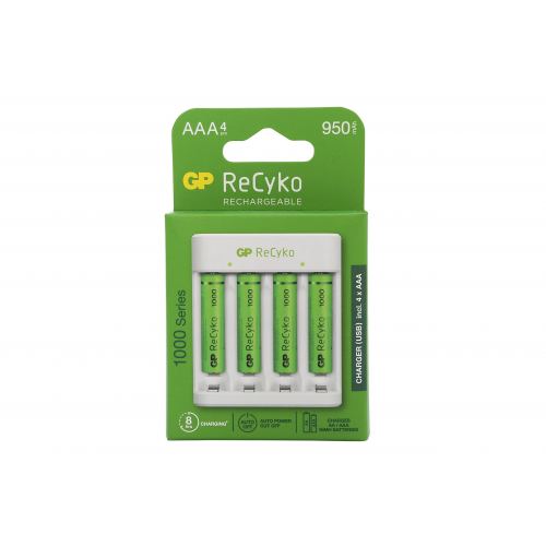 Gp E411 Usb Şarj Cihazı + 4 Adet Aaa 950 Mah Pil