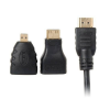 Alfais 4699 1.5 m 1.4V HDMI Kablo + Mini Micro Uç 3in1 Çevirici