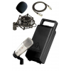 Behringer C-1 Mikrofon Shock Mount + Phantom Power Ses Kartı Paketi