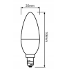 Osram 5.7W E14 Duy Buji Led Ampul Beyaz Işık