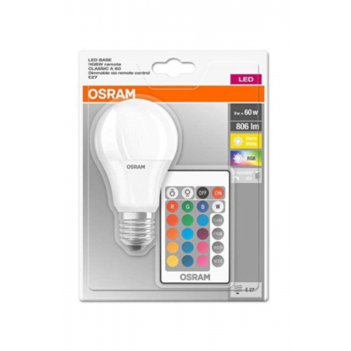 Osram Uzaktan Kumandalı RGB 9W E27 2700K Led Ampul