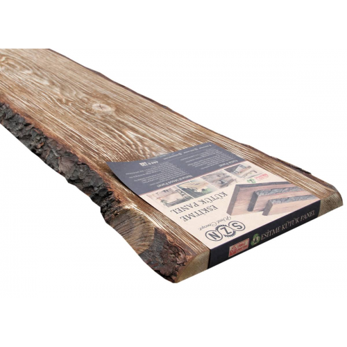 Szn Wood Eskitme Kütük Raf Ladin-göknar 2 Kenar Sulama 100x20-25x3cm S