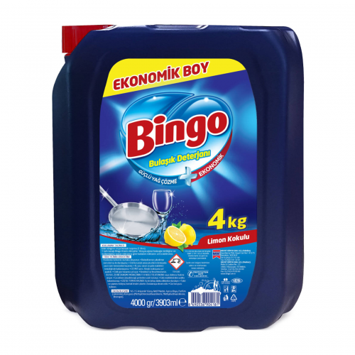 Bingo Bulaşık Deterjanı Limon 4 Kg