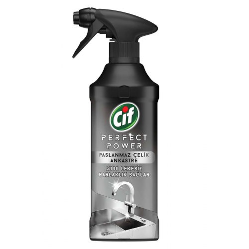 Cif Paslanmaz Çelik Sprey Perfect Power 435 ML