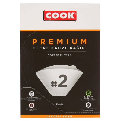 COOK Premium Filtre Kahve Kağıdı - Ebat 2