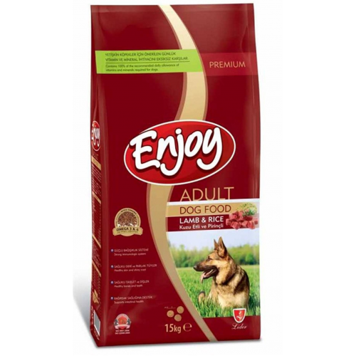 Enjoy Kuzu Etli Yetişkin Köpek Maması 15 Kg