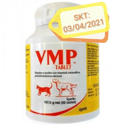 ZOETİS Vmp Kedi Ve Köpek Için Vitamin Tablet 5 Adet (250 Tablet)