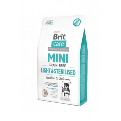 Brit Care Tahılsız Mini Light Sterilised Tavşanlı Köpek Maması 2 Kg