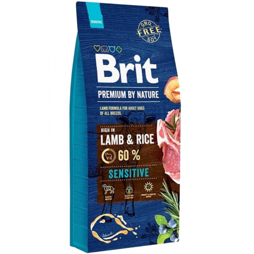 Brit Premium By Nature Sensitive Kuzu Etli Yetişkin Köpek Maması 8 Kg